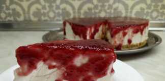 CheeseCake με μαρμελάδα φράουλα