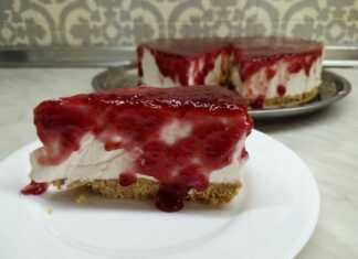 CheeseCake με μαρμελάδα φράουλα