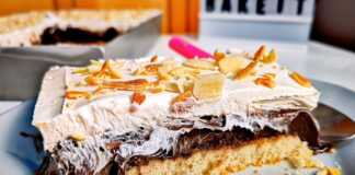 Φανταστικό γλυκό ψυγείου με βελούδινη κρέμα σοκολάτας Γλυκό Ψυγείου