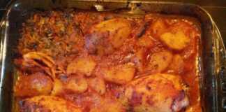 Καλαμαράκια γεμιστά στο φούρνο με πατάτες