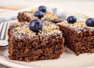 Το πιο ωραίο Κέικ για όσους Νηστεύουν σε 10 λεπτά Κομμάτι από Νηστίσιμο Κέικ Κακάο, που αναδεικνύει την αφράτη υφή και το πλούσιο σοκολατένιο χρώμα του