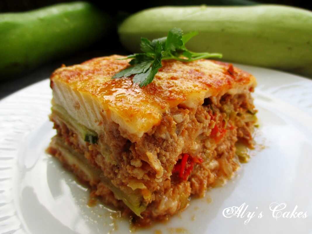 lazaniaKolokithi1 Λαζάνια Κολοκυθιών