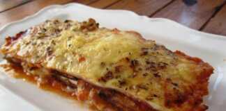 Μελιτζάνες στο φούρνο με τυρι και ζαμπον