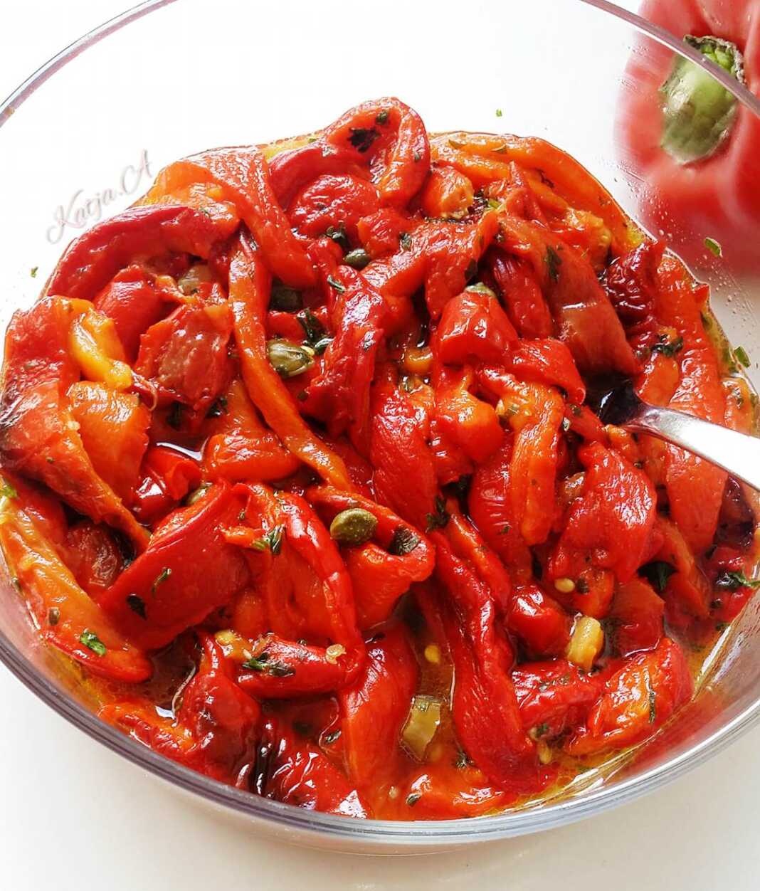 Ψητές Πιπεριές Σαλάτα