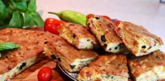 Πολύχρωμη πιπερόπιτα