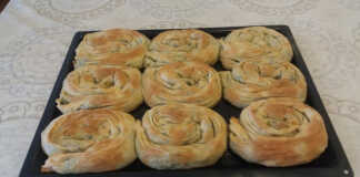 Στριφτάρια νηστείας με πατάτες και σπανάκι