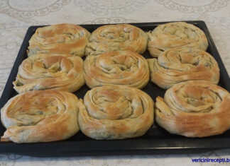 Στριφτάρια νηστείας με πατάτες και σπανάκι