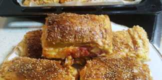 Ζαμπονοκασερόπιτα … τρώγεται από το ταψί Ζαμπονοκασερόπιτα