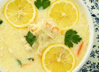 Κοτόσουπα βελουτέ αυγολέμονο