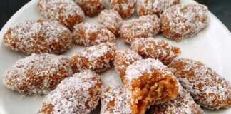 Χαλβάς με τριμμένη καρύδα και καρύδια