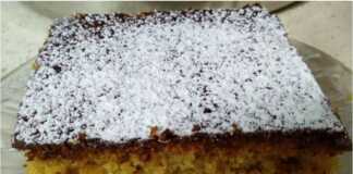 Νηστίσιμο κέικ Πορτοκαλιού