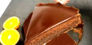 Κέικ σοκολάτας με πορτοκάλι