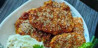 Ψητό κοτόπουλο στο το φούρνο (με γιαούρτι και σουσάμι)