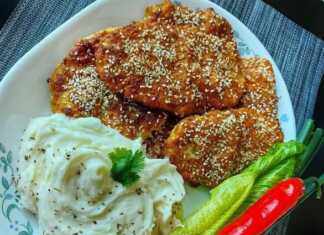 Ψητό κοτόπουλο στο το φούρνο (με γιαούρτι και σουσάμι)