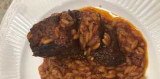 Κριθαράκι με κρέας