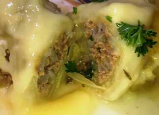 Λαχανοντολμάδες με μία πλούσια σάλτσα αυγολέμονο