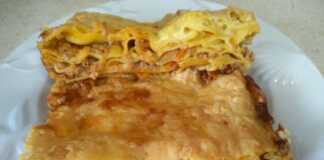 Λαζάνια με κιμά και τυριά