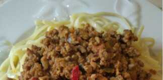 Λιγκουίνι με κιμά!!!