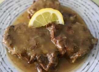 μοσχάρι λεμονάτο