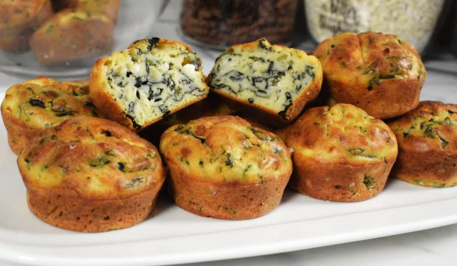 muffinsSpanaki Muffins Με Σπανάκι