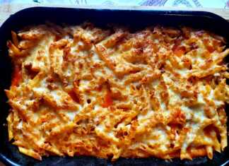 Πέννες με κιμά στο φούρνο