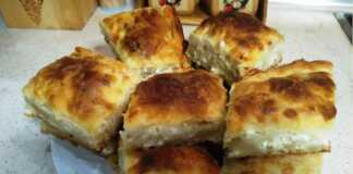 Τυρόπιτα με γάλα και 12 φύλλα.