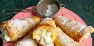 Κορνεδάκια με κρέμα 