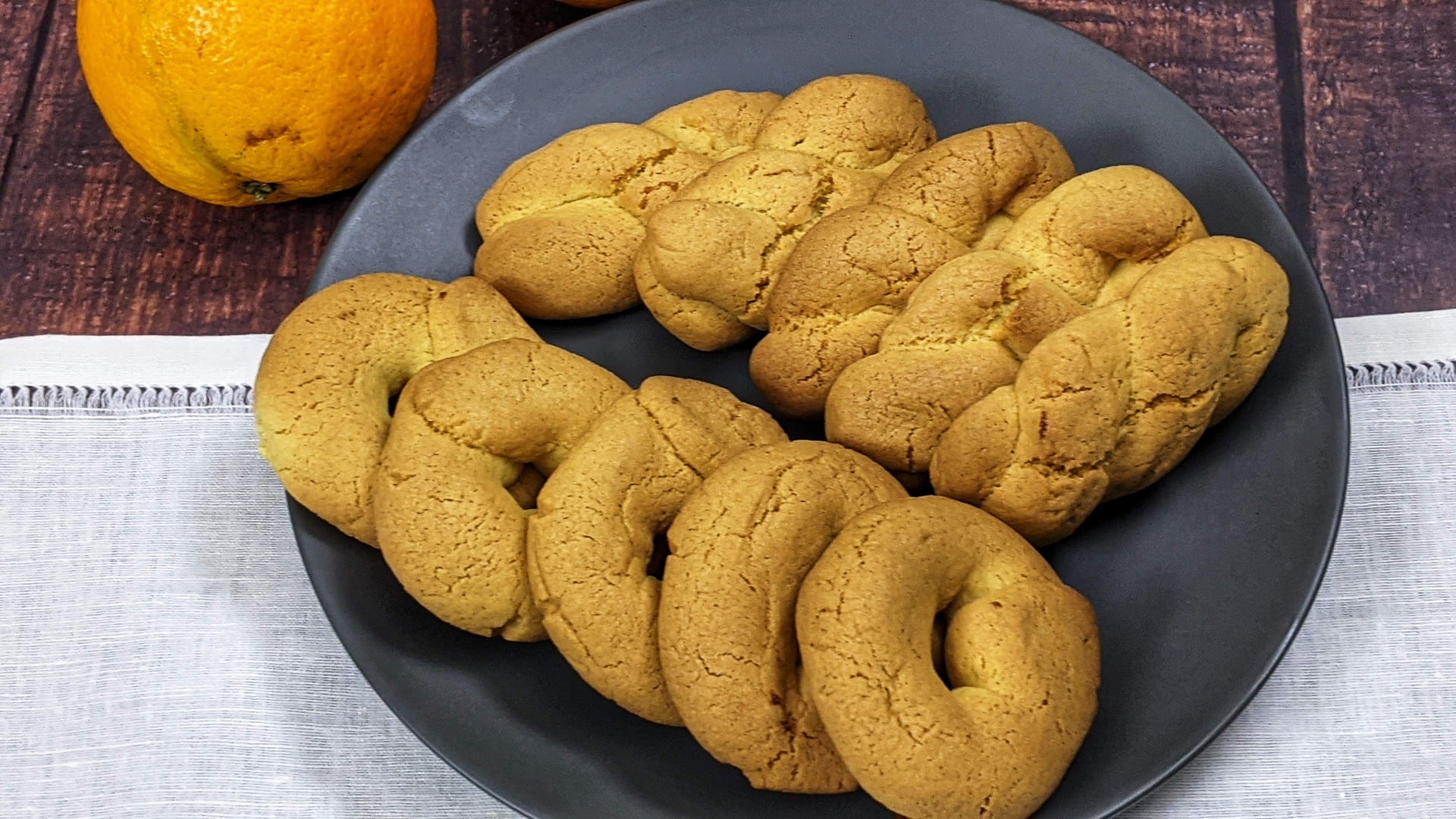 Koulourakia Κουλούρια πορτοκαλιού χωρίς καθόλου γαλακτοκομικά ή αυγά