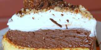 τουρτα με κρέμα Νουτελα και σαντιγί