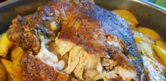 Αρνάκι ψητό με πατάτες και μπαχαρικά