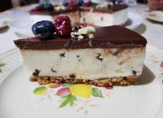 Cheesecake με μασκαρπόνε, κρέμα και σοκολάτα