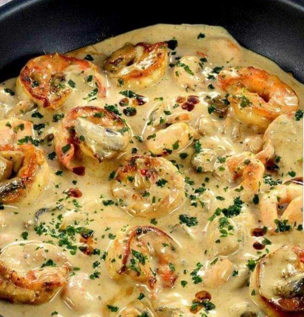 Γαρίδες με σάλτσα Σκόρδου