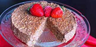 Κέικ με σοκολάτα και βρώμη