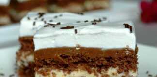 Πάστα σοκολάτα με κρέμα βανίλιας