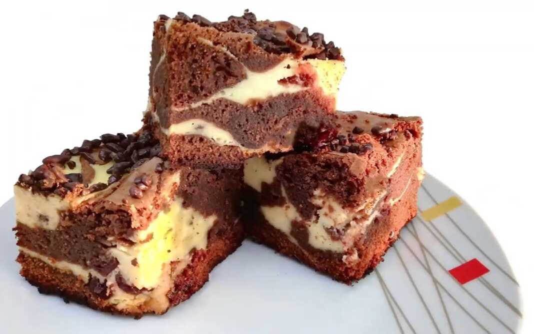 marmarino Keik Μαρμάρινο Κέικ με σοκολάτα και τυρί κρέμα