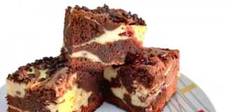 Μαρμάρινο Κέικ με σοκολάτα και τυρί κρέμα