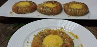 Μπακλαβαδάκια με κρέμα λεμονιού