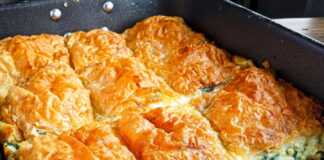 κρεμώδης τραγανή σπανακοτυρόπιτα