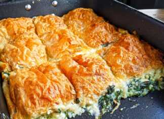 κρεμώδης τραγανή σπανακοτυρόπιτα