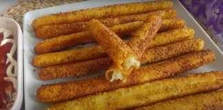 Μπαστούνια Πατάτας με σουσάμι