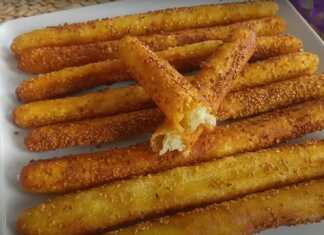 Μπαστούνια Πατάτας με σουσάμι