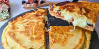 Γεμιστή Ζύμη με ζαμπόν και τυρί