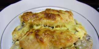 Κοτόπουλο με πατατες μανιταρια και κρέμα γάλακτος