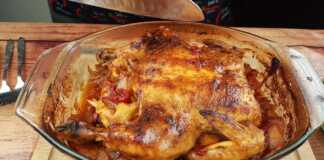 κοτόπουλο στο φούρνο με λαχανικά