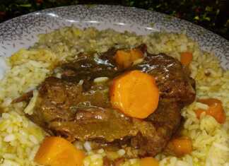 Μοσχάρι λεμονάτο με κάρυ