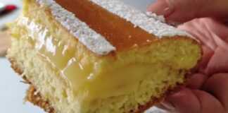 κέικ με κρέμα λεμονιού