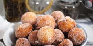 Λουκουμάδες με ανθότυρο και λεμόνι