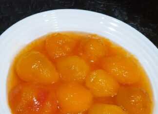 Μαρμελάδα με αποφλοιωμένα βερίκοκα