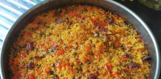 Γαλοπούλα με ρύζι λαχανικά και σαφράν…αποδείχθηκε πολύ νόστιμο καλοκαιρινό πιάτο Γαλοπούλα με ρύζι λαχανικά και σαφράν