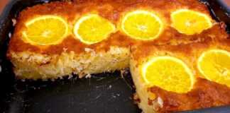 Πορτοκαλόπιτα με τριμμένο φύλλο